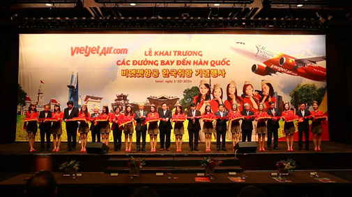 Vietjet khai trương các đường bay đến Hàn Quốc