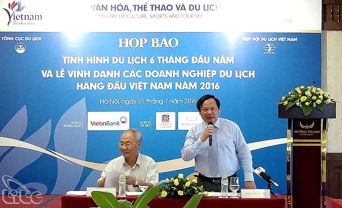 TCDL tổ chức họp báo tình hình du lịch 6 tháng đầu năm 2016