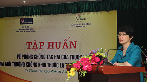 Tập huấn về Phòng chống tác hại của thuốc lá và môi trường không khói thuốc lá trong ngành Du lịch